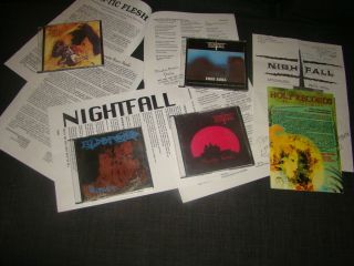 4 Vintage Death Metal Promo Cds :septic Flesh,  Nightfall,  Illdisposed,  Nightfall