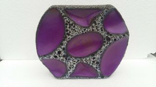 Roth Keramik Vintage German Space Age Modernist Fat Lava Purple 310 Vase
