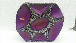Roth Keramik Vintage German Space Age Modernist Fat Lava purple 310 vase 5