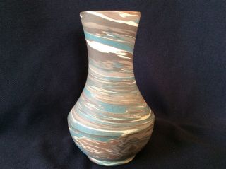 Niloak Mission Swirl Pottery Vase Arts & Crafts Vintage Early First Mark