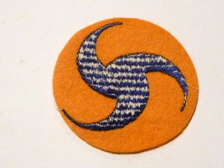 A Pre WW 2 U S Army HQ Air Force Old Type Embroidered Felt Patch 2