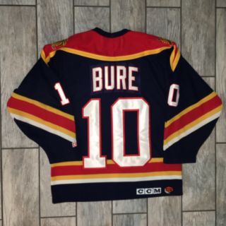 1999 CCM Florida Panthers Jersey Pavel Bure Blue Alternate Sz.  M Vintage 7