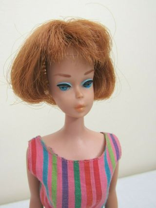 Vtg Barbie Doll - American Girl Titian Hair Bathing Suit