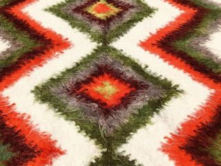 Vintage 1940s Navajo Native American Wool Rug Blanket 78 x 52 4