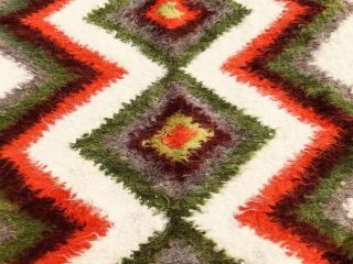 Vintage 1940s Navajo Native American Wool Rug Blanket 78 x 52 8