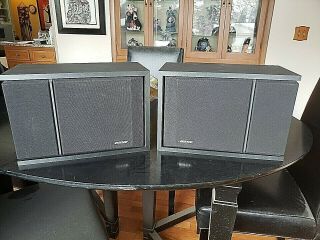 Pair (2) Vintage 1991 Bose 201 Series Iii Direct/reflecting Speakers Black