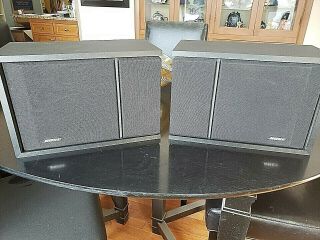 Pair (2) Vintage 1991 Bose 201 Series III Direct/Reflecting Speakers Black 5