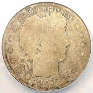 1896 - S Barber Quarter 25c - Ngc Fair Details - Rare Key Date Certified Coin