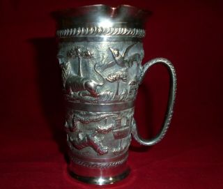 Very Decorative Early 20th Century Indian Silver Double Ended Spirit Measure 6
