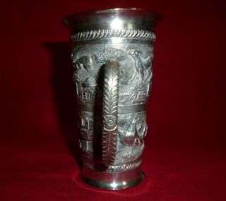 Very Decorative Early 20th Century Indian Silver Double Ended Spirit Measure 7