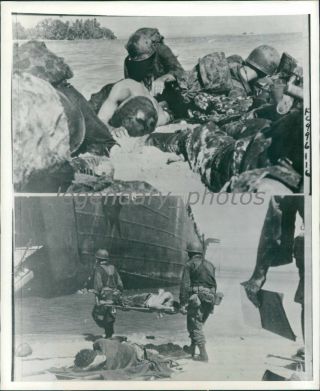1944 World War Ii Wounded At Wake Island News Service Photo