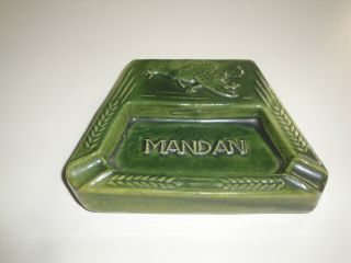 Mandan,  N.  D.  Dickota Pottery Turkey Ashtray Very Rare