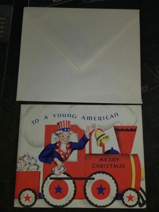Wwii Us Homefront Victory Christmas Card With Savings Bond Book Attached