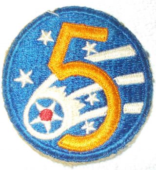 Wwii U.  S.  5th Army Air Corps Patch