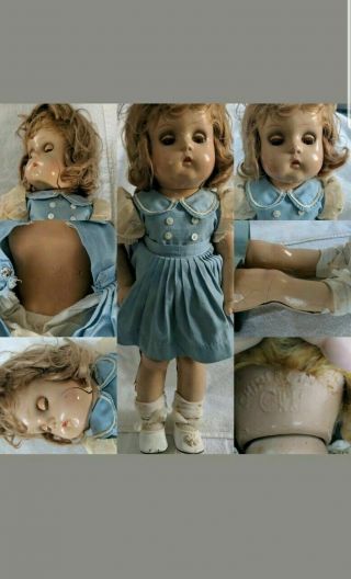 2 18  Dolls All Ideal MakeUp Shirley Temple &Rare M Alexander Walker 7