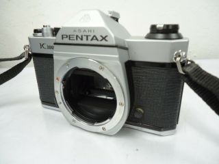 VINTAGE Asahi Pentax K1000 SLR Film Camera with Carry Bag and Various Lenses 5