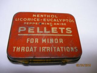 Vintage 1940’s Ww2 Helps Menthol Tin National Licorice Co.  With Clicker Dad