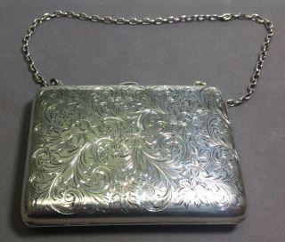 C.  1920 R.  Blackiton & Co Sterling Silver Purse - - Hang Engraved