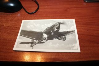 Wwii World War Ii Postcard German Luftwaffe Card Third Reich Ju 87