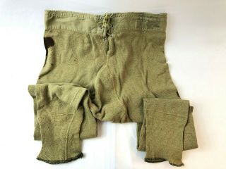 Wwii Ww2 Us U.  S.  Long Johns,  Underwear,  Army,  Military,  Drawers,  Cotton,  Mens
