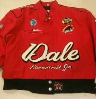Chase Authentics Vtg Nascar Red Dale Earnhardt Jr Coat Goodyear Jacket Youth Xxl