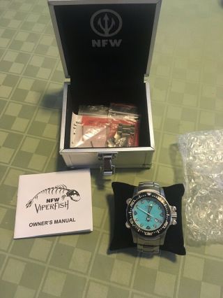 NFW Viperfish Dive Watch - Rare Find In Aqua Blue - 2