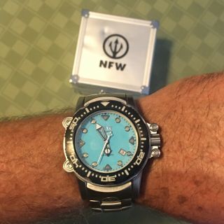 NFW Viperfish Dive Watch - Rare Find In Aqua Blue - 3