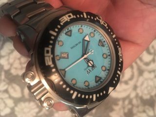 NFW Viperfish Dive Watch - Rare Find In Aqua Blue - 8