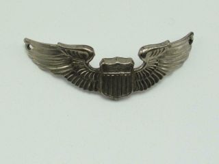 World War Ll Army Air Corps Sterling Silver Sweetheart Pilot Wing