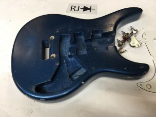 Vintage 80 ' s Washburn Japan Force 3 Electric Guitar Body Blue 2