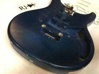 Vintage 80 ' s Washburn Japan Force 3 Electric Guitar Body Blue 3