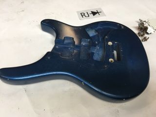 Vintage 80 ' s Washburn Japan Force 3 Electric Guitar Body Blue 4