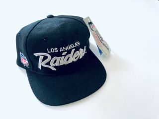Vintage Nos Los Angeles Raiders Script Snapback Hat Cap 80s Nwa Eazy E La Nwt