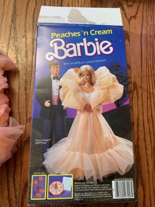1984 Barbie Peaches ' n Cream Vintage Star 80 ' s Mattel,  BoX/Acc’s 3