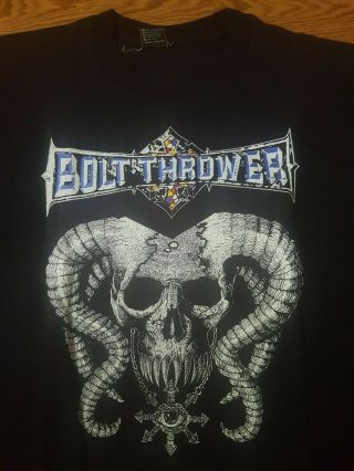 Bolt Thrower Shirt 1993 Band XL Tour OG,  rare Vintage Death Black Metal Carcass 2