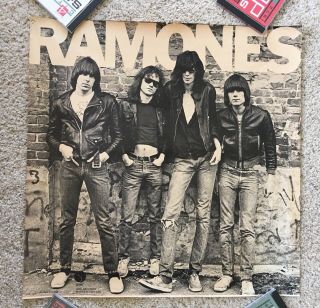 Vintage 1976 Ramones Promotional Poster Sire Records Sex Pistols Clash