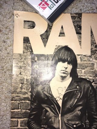 Vintage 1976 Ramones Promotional Poster Sire Records Sex Pistols Clash 5