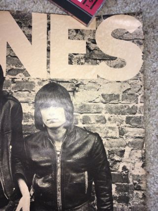 Vintage 1976 Ramones Promotional Poster Sire Records Sex Pistols Clash 6