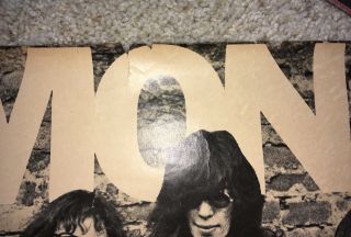 Vintage 1976 Ramones Promotional Poster Sire Records Sex Pistols Clash 9
