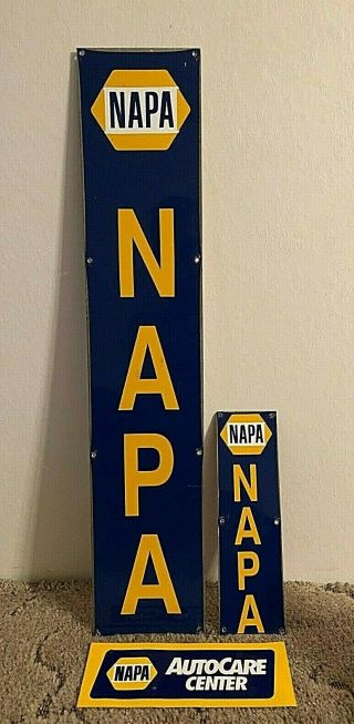 Vintage Napa Auto Parts Advertising Sign Signs