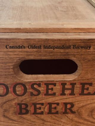 Vintage Moosehead Beer Wooden Crate 4