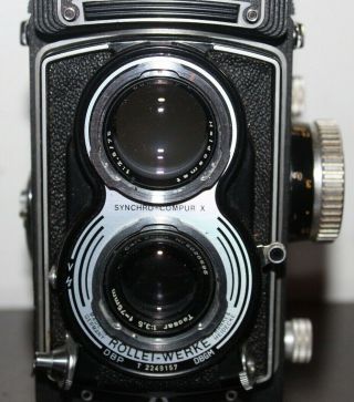 RARE Vintage ROLLIEFLEX K8 T3 Camera With Tessar 75mm Lens 7