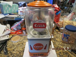 Vintage Collectible Gum Ball Machine Orange Crush Theme Restored