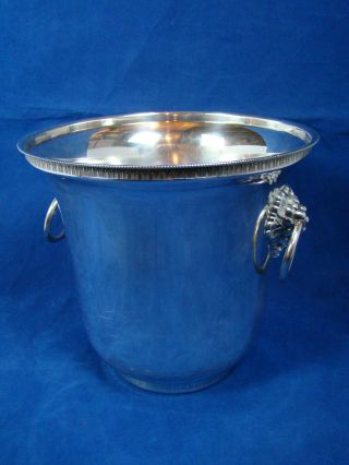 Vintage St Hilaire Veuve Clicquot French Champagne Bucket Silverplate Signed DOM 2
