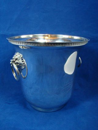 Vintage St Hilaire Veuve Clicquot French Champagne Bucket Silverplate Signed DOM 3