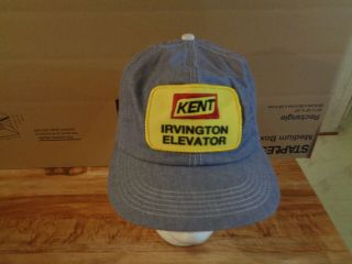 Vintage K - Products Kent Feeds Patch Full Denim Snapback Trucker Hat Usa