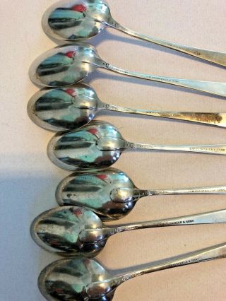 7 Sterling silver Tespoons G.  W.  Fairchild & Sons 4
