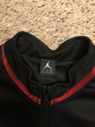 Men’s Vintage Nike Air Jordan Flight Jumpman X 10 Black Red Warmup Suit XL 4