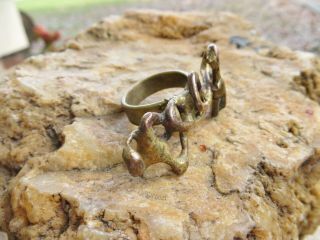 Unique Brutalist Modernist Bronze Ring Pal Kepenyes ? Jack Boyd 2