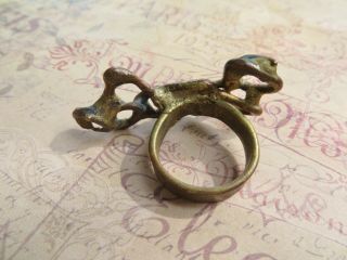 Unique Brutalist Modernist Bronze Ring Pal Kepenyes ? Jack Boyd 6